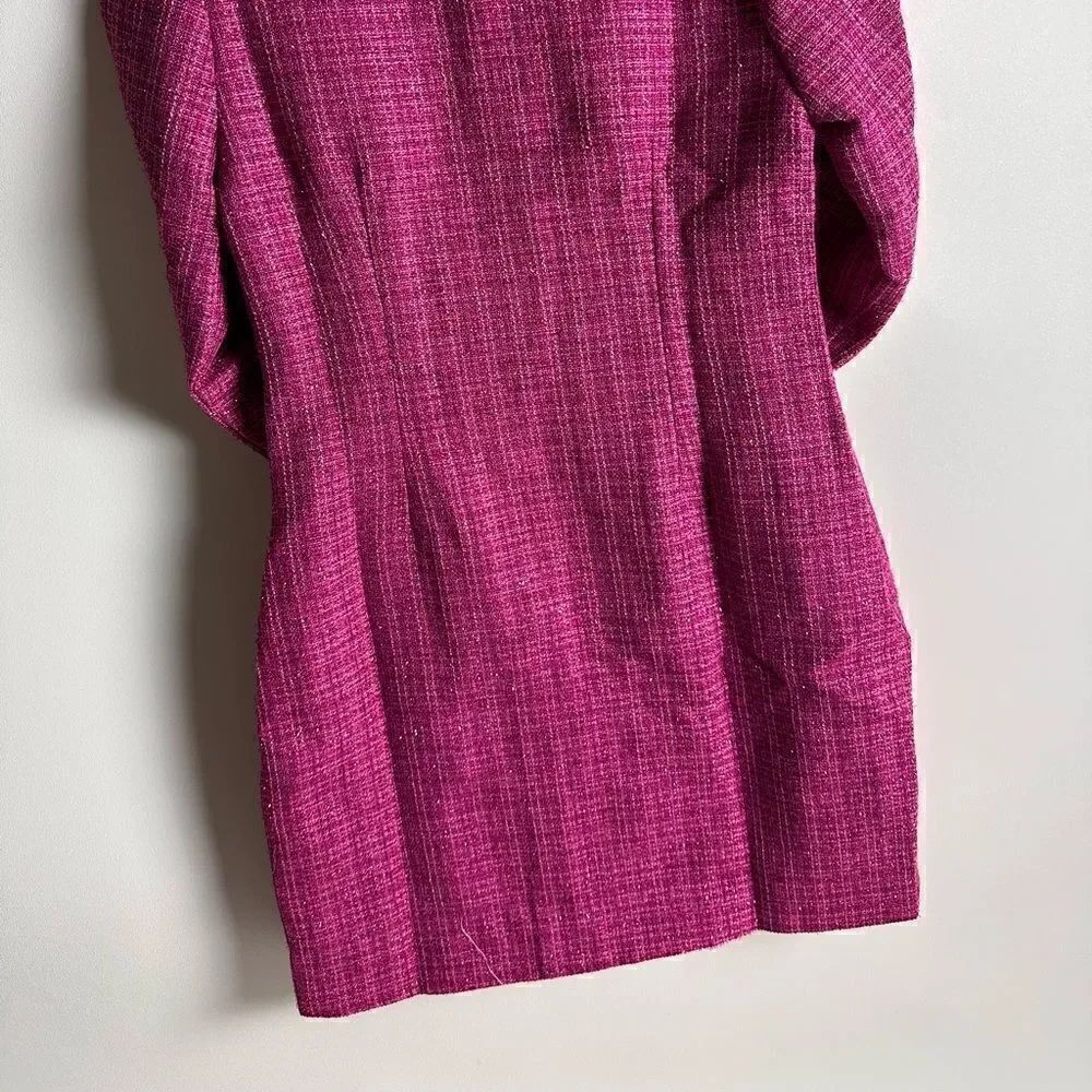 Magenta Tweed dress - Picture 15 of 16